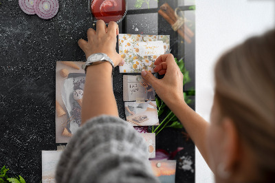 Magnetic board for wall Vegetables on the table