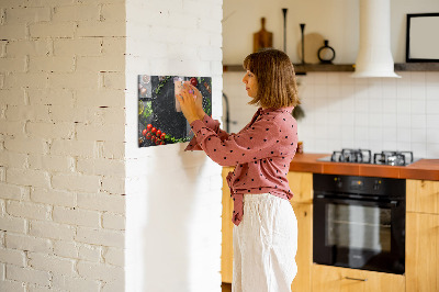 Magnetic board for wall Vegetables on the table