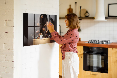 Magnetic board for wall Hot coffee