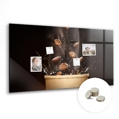 Magnetic board for wall Hot coffee