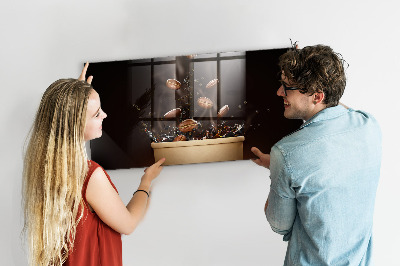 Magnetic board for wall Hot coffee