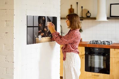 Magnetic board for wall Hot coffee