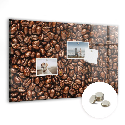 Magnetic board for wall Coffee grains