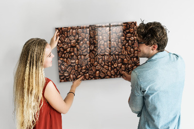 Magnetic board for wall Coffee grains