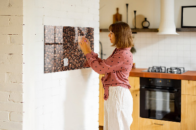 Magnetic board for wall Coffee grains