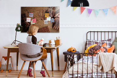 Magnetic board for wall Chocolate bars