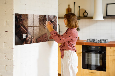 Magnetic board for wall Chocolate bars