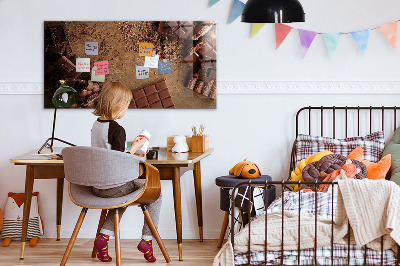 Magnetic board for wall Chocolate bars