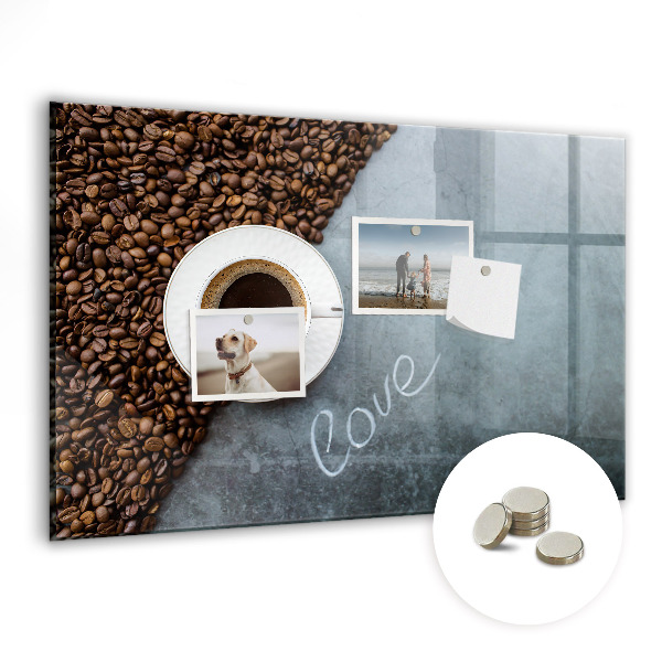 Magnetic board for wall Cup of coffee