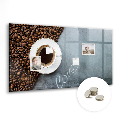 Magnetic board for wall Cup of coffee