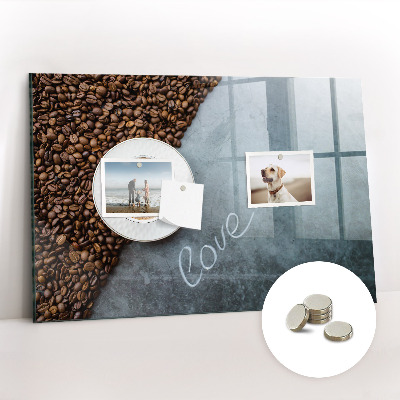 Magnetic board for wall Cup of coffee