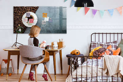 Magnetic board for wall Cup of coffee