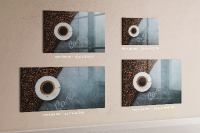 Magnetic board for wall Cup of coffee