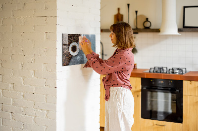 Magnetic board for wall Cup of coffee