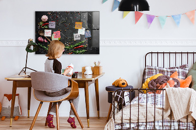 Magnetic board for wall Spices on the table