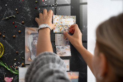 Magnetic board for wall Spices on the table