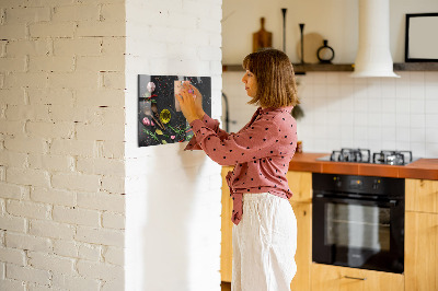 Magnetic board for wall Spices on the table