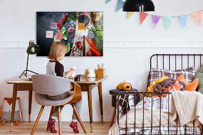 Magnetic board for wall Vegetables