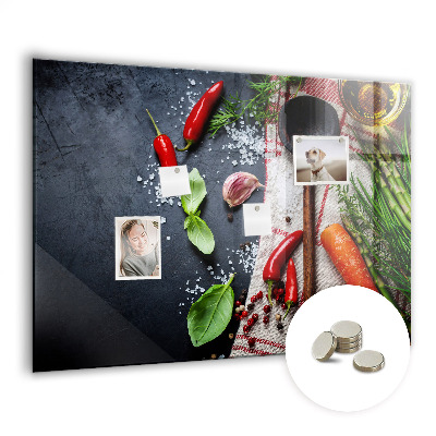 Magnetic board for wall Vegetables