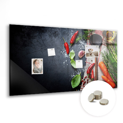 Magnetic board for wall Vegetables