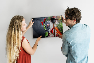 Magnetic board for wall Vegetables