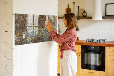 Magnetic wall board Rust on metal