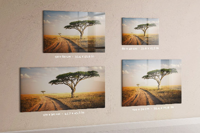 Magnetic memo board Landscape of Africa