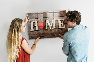 Decorative magnetic board House inscription