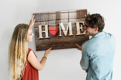 Decorative magnetic board House inscription