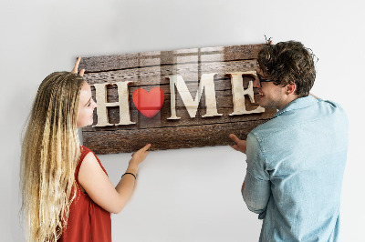 Decorative magnetic board House inscription