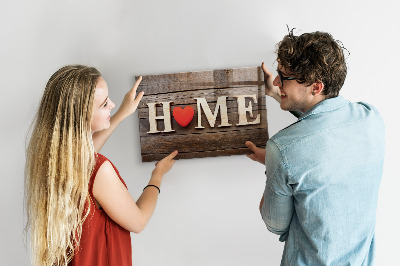 Decorative magnetic board House inscription