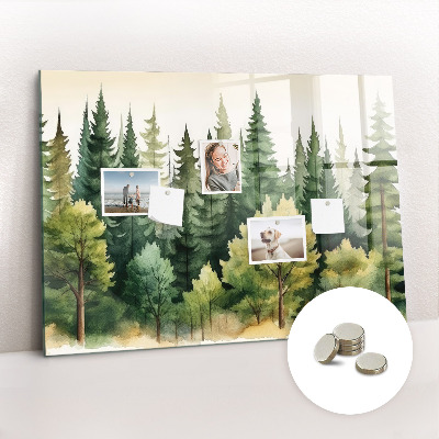 Magnetic photo board Landscape forest