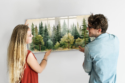 Magnetic photo board Landscape forest