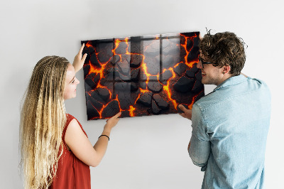 Magnetic photo board Lava volcano