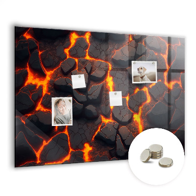 Magnetic photo board Lava volcano