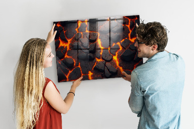 Magnetic photo board Lava volcano