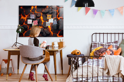 Magnetic photo board Lava volcano