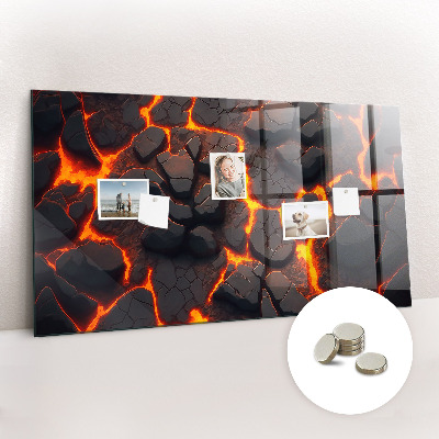 Magnetic photo board Lava volcano