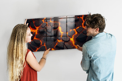 Magnetic photo board Lava volcano