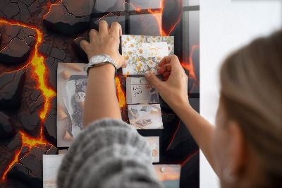 Magnetic photo board Lava volcano