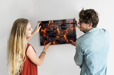 Magnetic photo board Lava volcano