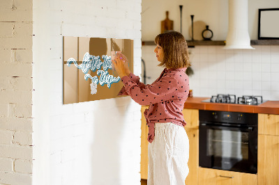 Decorative magnetic board Let's take a trip