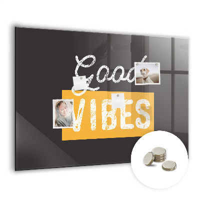 Decorative magnetic board Motivational quote