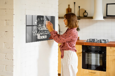 Decorative magnetic board Adventure quote