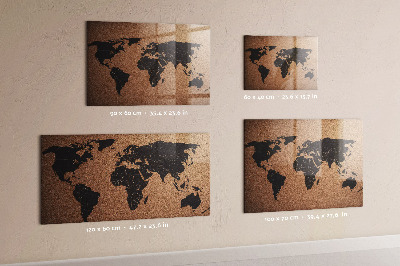 Decorative magnetic board World map