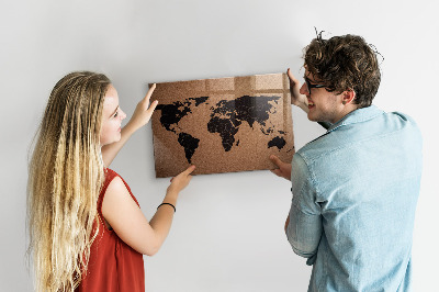 Decorative magnetic board World map