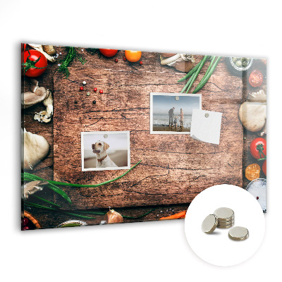 Magnetic wall board Cooking board