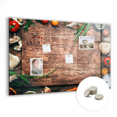 Magnetic wall board Cooking board