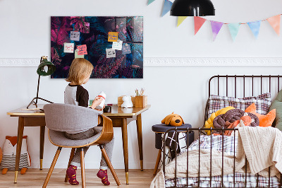 Magnetic board Exotic flowers