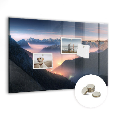 Magnetic memo board Mountains of the Landscape